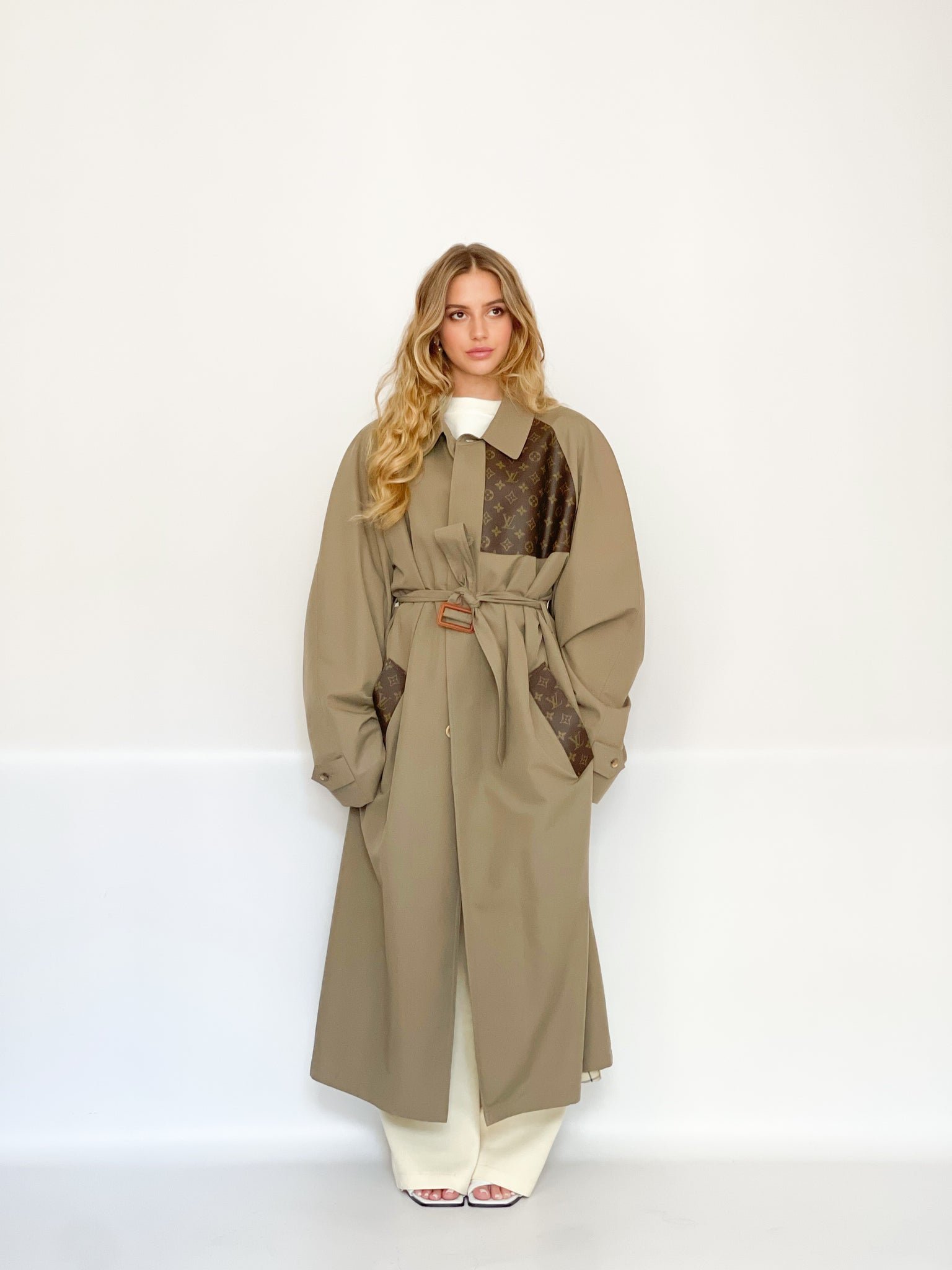 Trench beige café