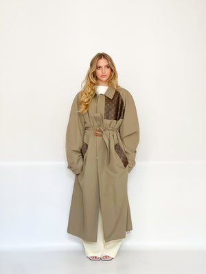 Trench beige café