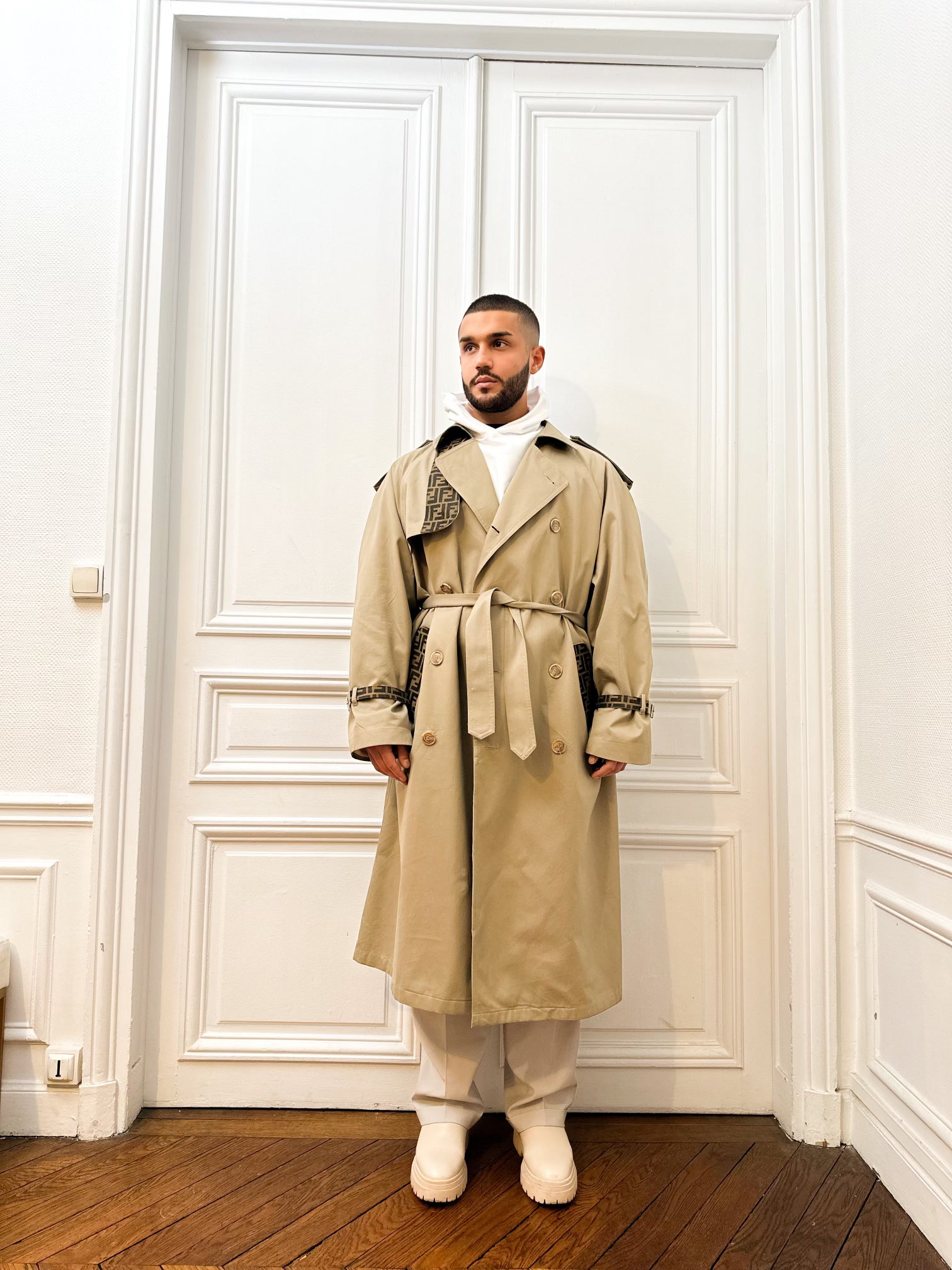 Trench beige lion