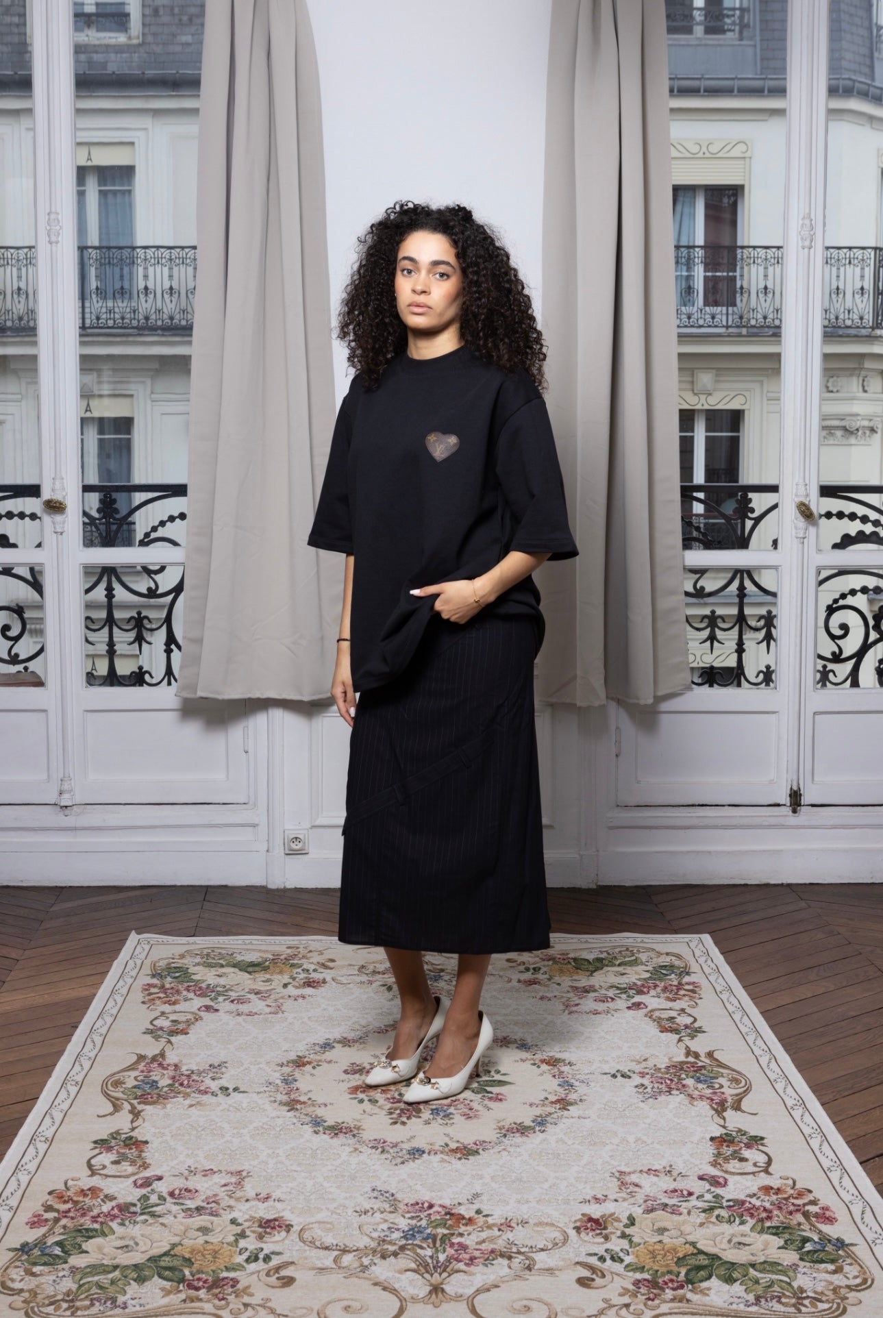 T-shirt upcyclé BLACK