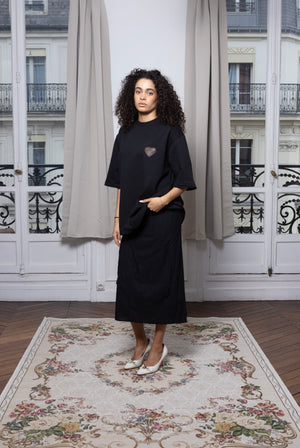T-shirt upcyclé BLACK