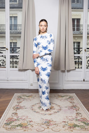 Robe longue Songe Bleu