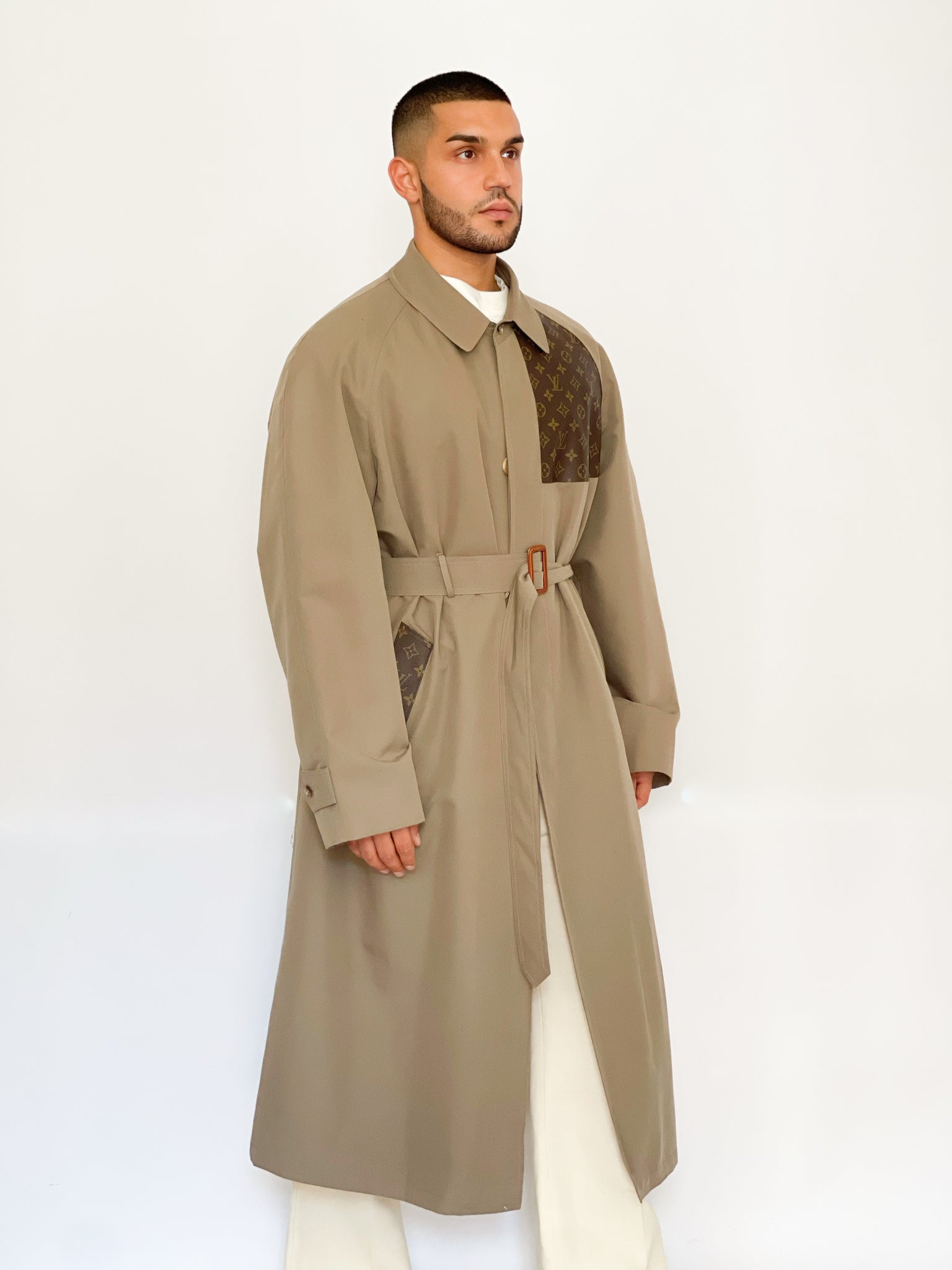 Trench beige café