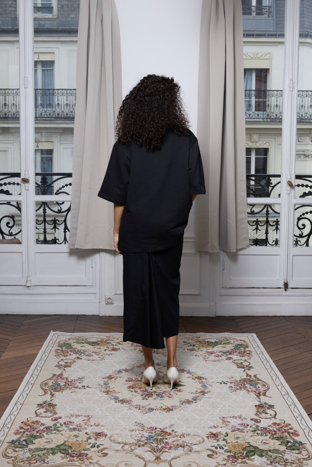 T-shirt upcyclé BLACK