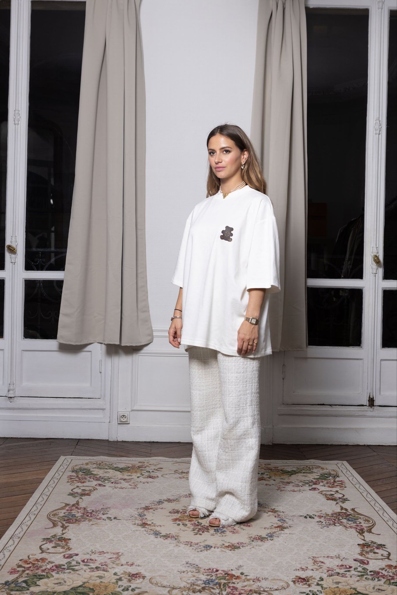 T-shirt upcyclé CREAM