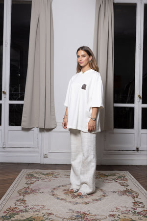 T-shirt upcyclé CREAM