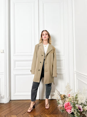 Trench beige miel