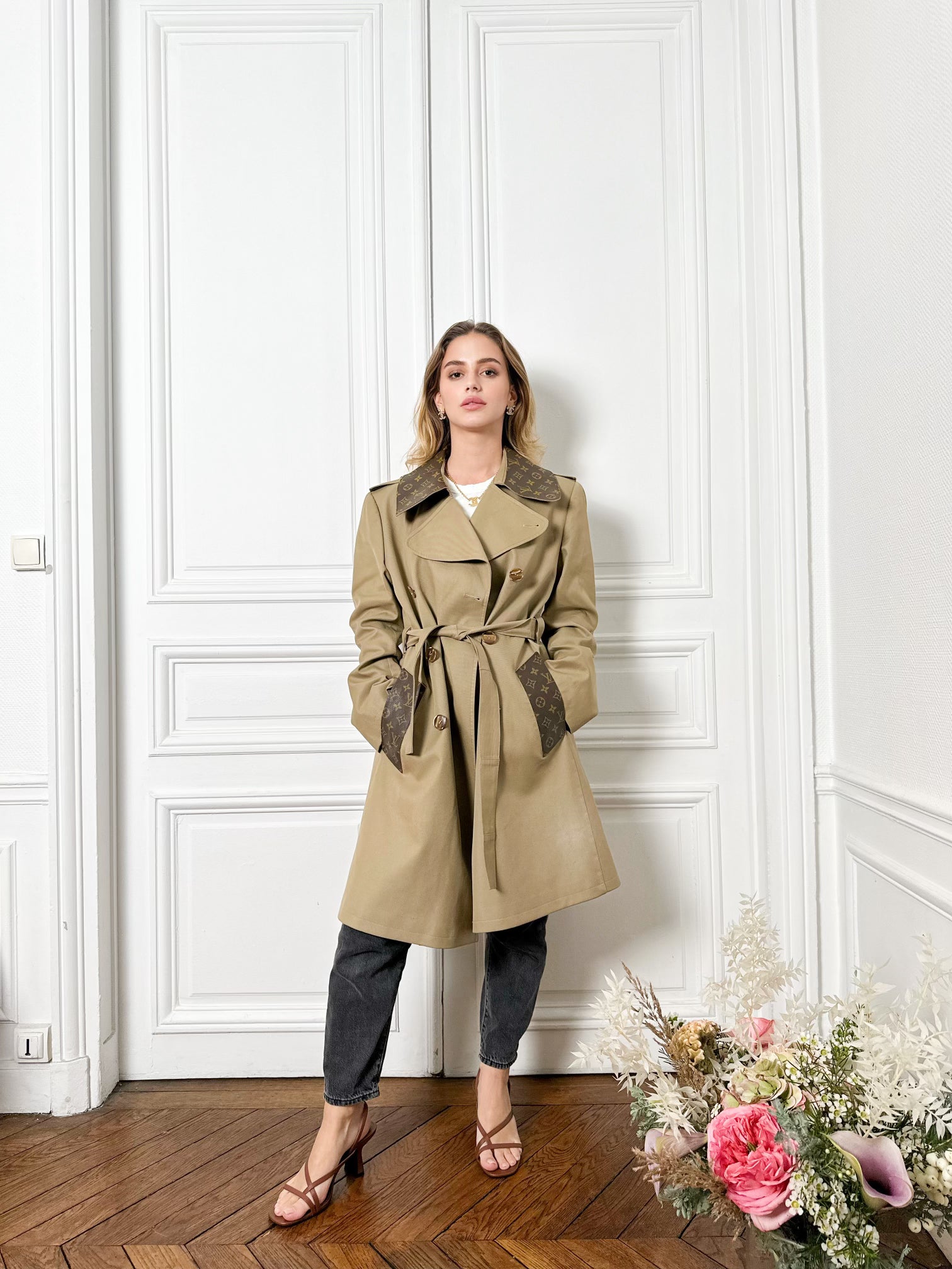 Trench beige rose