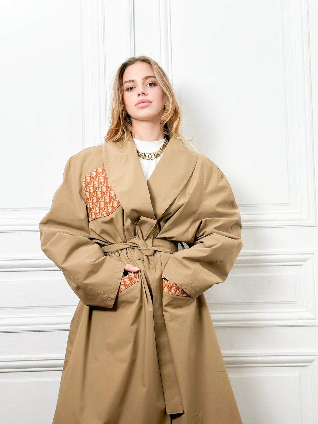 Trench beige tulipe